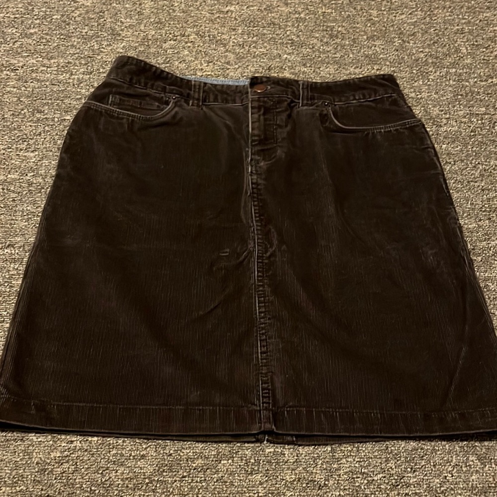 LL Bean corduroy skirt